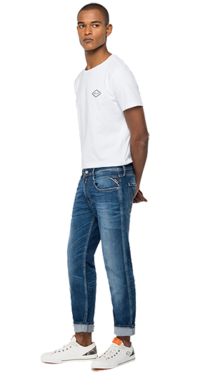 573BIO ANBASS 10.5oz ダークインディゴスーパーストレッチデニム 詳細画像